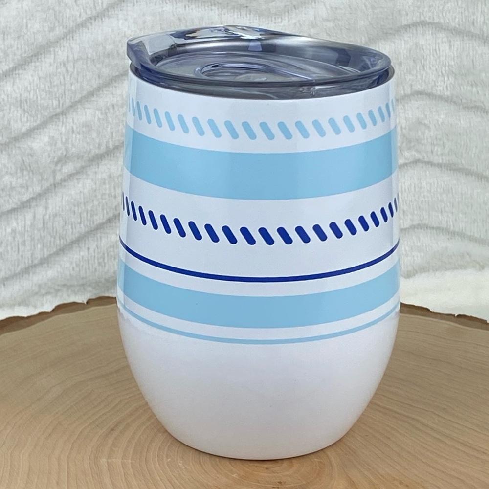 Martha Stewart Stainless Steel Stemless Wine Cup w/ Lid